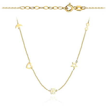 Biżuteria SAXO 14K Naszyjnik damski złoty pr.585- 3-4-CN00288-2