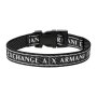 Czarna bransoletka męska Armani Exchange pasek AXG0082040