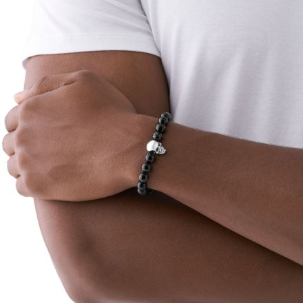 Bransoletka męska Diesel Beads koraliki i czaszka DX1381040