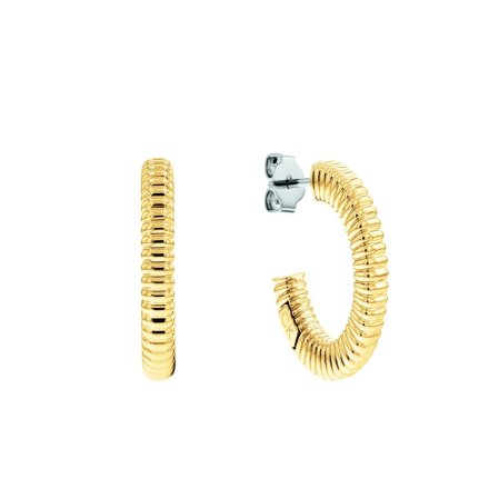 Złote kolczyki Calvin Klein koła Playful Repetition 35000032