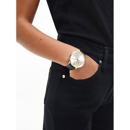 Zegarek damski Calvin Klein Timeless Mesh z czarnym paskiem 25200008