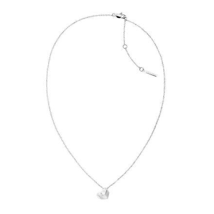 Srebrny naszyjnik damski Calvin Klein Faceted Heart z sercem 35000035