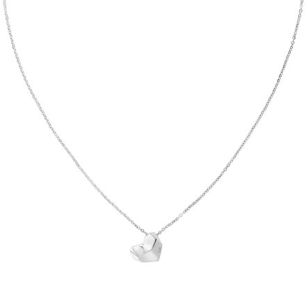 Srebrny naszyjnik damski Calvin Klein Faceted Heart z sercem 35000035