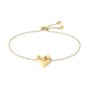 Złota bransoletka Calvin Klein Faceted Heart 35000039