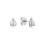 Srebrne kolczyki Calvin Klein łezki Sculptured Drops 35000070