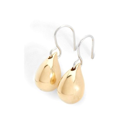 Złote kolczyki Calvin Klein łezki Sculptured Drops 35000074