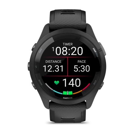 GARMIN Forerunner 265 Czarny smartwatch do biegania 010-02810-10