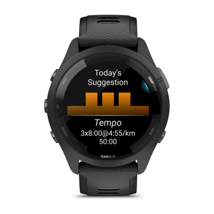 GARMIN Forerunner 265 Czarny smartwatch do biegania 010-02810-10