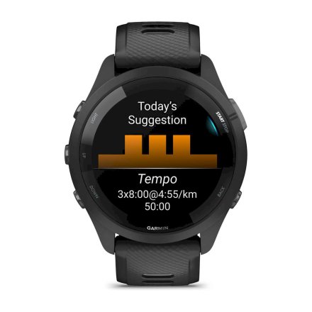 GARMIN Forerunner 265 Czarny smartwatch do biegania 010-02810-10