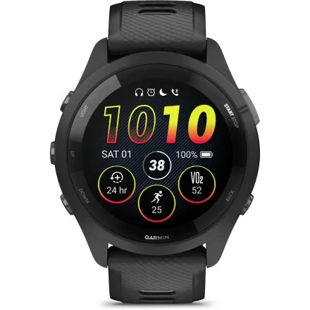 GARMIN Forerunner 265 Czarny smartwatch do biegania 010-02810-10