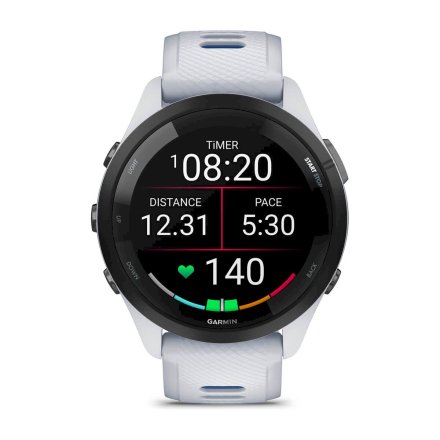 GARMIN Forerunner 265 Mleczny kwarc smartwatch do biegania 010-02810-11