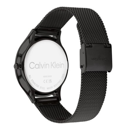 Zegarek damski Calvin Klein Timeless Mesh z czarną bransoletką 25200004