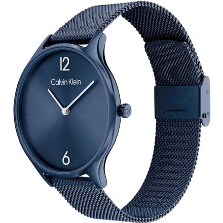 Zegarek damski Calvin Klein Timeless Mesh z granatową bransoletką 25200005