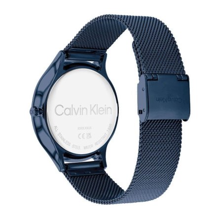 Zegarek damski Calvin Klein Timeless Mesh z granatową bransoletką 25200005