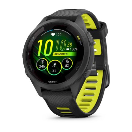 GARMIN Forerunner 265S Czarny smartwatch do biegania 010-02810-13