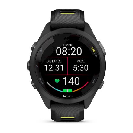 GARMIN Forerunner 265S Czarny smartwatch do biegania 010-02810-13