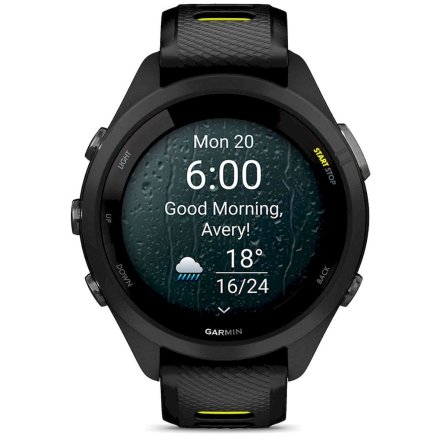 GARMIN Forerunner 265S Czarny smartwatch do biegania 010-02810-13