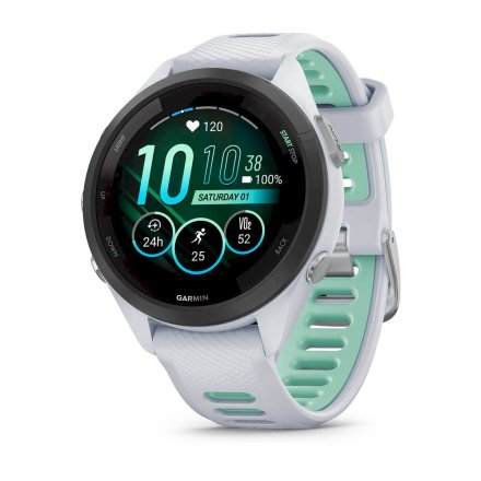 GARMIN Forerunner 265S Biało-miętowy smartwatch do biegania 010-02810-14