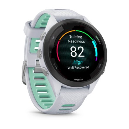 GARMIN Forerunner 265S Biało-miętowy smartwatch do biegania 010-02810-14