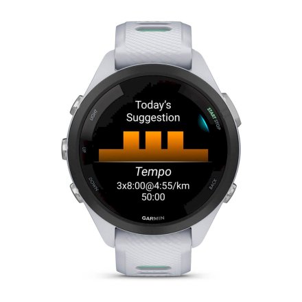 GARMIN Forerunner 265S Biało-miętowy smartwatch do biegania 010-02810-14