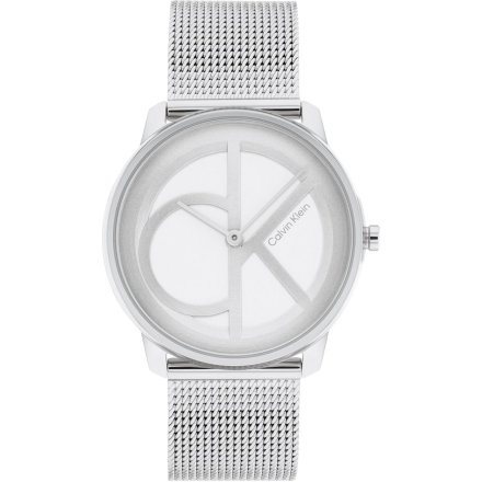 Zegarek damski Calvin Klein Iconic Mesh ze srebrną bransoletką 25200032