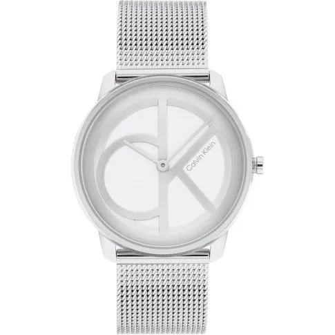 Zegarek damski Calvin Klein Iconic Mesh ze srebrną bransoletką 25200032 ...