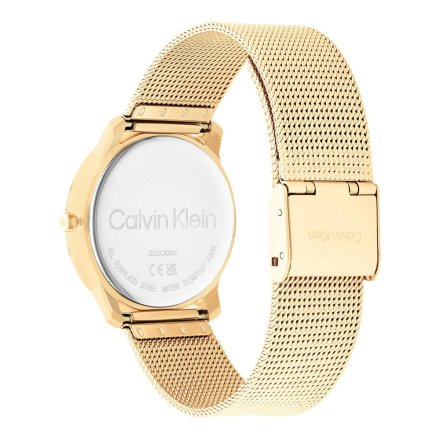 Zegarek damski Calvin Klein Iconic Mesh ze złotą bransoletką 25200034