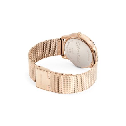 Zegarek damski Calvin Klein Iconic Mesh z różowozłotą bransoletką 25200035