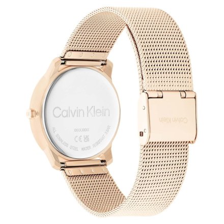 Zegarek damski Calvin Klein Iconic Mesh z różowozłotą bransoletką 25200035