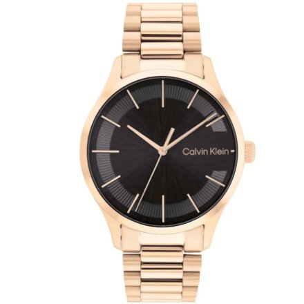 Zegarek Calvin Klein Iconic Bracelet z różowozłotą bransoletką 25200037