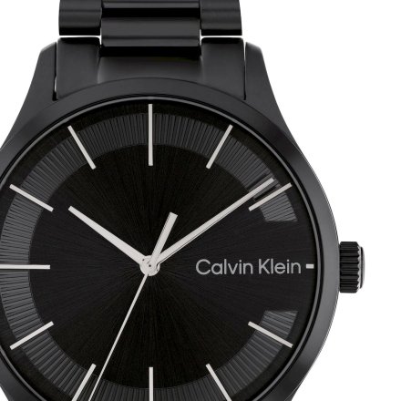 Zegarek damski Calvin Klein Iconic Bracelet z czarną bransoletką 25200040