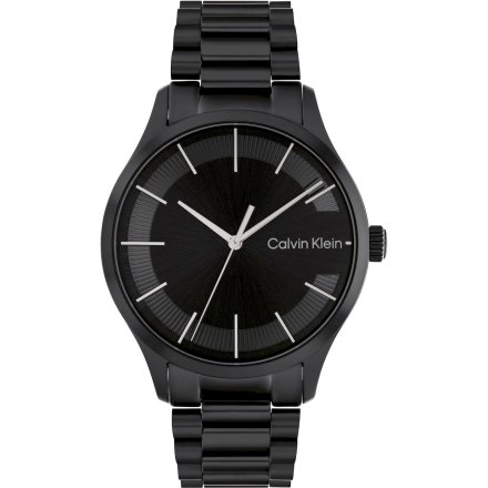 Zegarek damski Calvin Klein Iconic Bracelet z czarną bransoletką 25200040