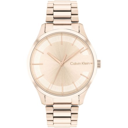 Zegarek damski Calvin Klein Iconic Bracelet z różowozłotą bransoletką 25200042