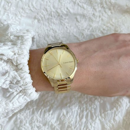Zegarek damski Calvin Klein Iconic Bracelet ze złotą bransoletką 25200043