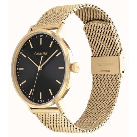 Zegarek męski Calvin Klein Modern Mesh ze złotą bransoletką 25200049