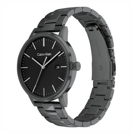 Zegarek męski Calvin Klein Linked Bracelet z czarną bransoletką 25200057