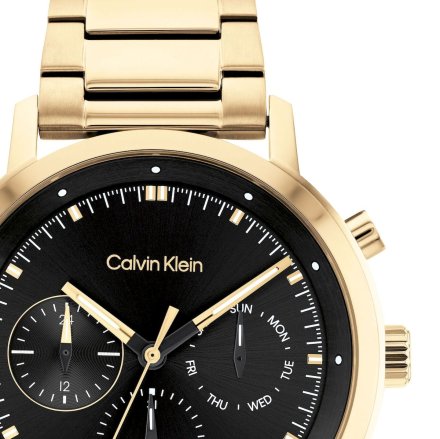 Zegarek męski Calvin Klein Gauge ze złotą bransoletką 25200065