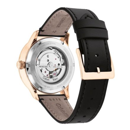 Zegarek damski Calvin Klein Automatic z czarnym paskiem 25200074