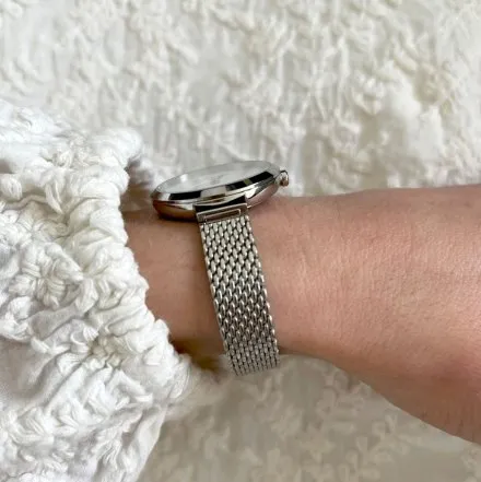 Zegarek damski Calvin Klein Minimalistic T Bar ze srebrną bransoletką 25200082