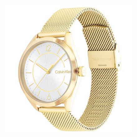 Zegarek damski Calvin Klein Essentials ze złotą bransoletką 25200195