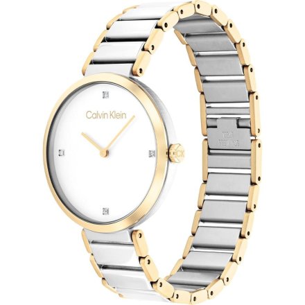 Zegarek damski Calvin Klein Minimalistic T Bar ze srebrną bransoletką 25200134