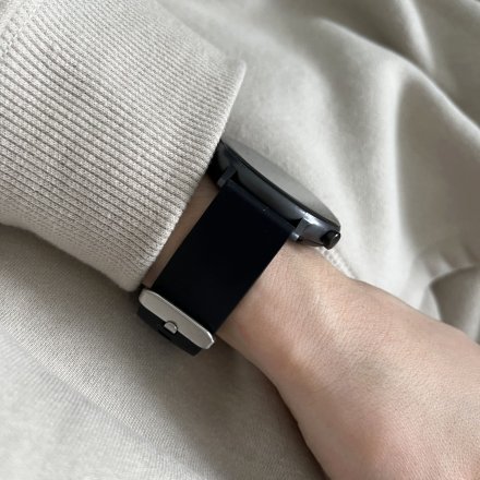 Czarny smartwatch z funkcją rozmowy Rubicon RNCE98 SMARUB193