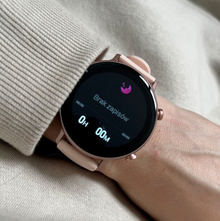 Różowy smartwatch z funkcją rozmowy Rubicon RNCE98 SMARUB192