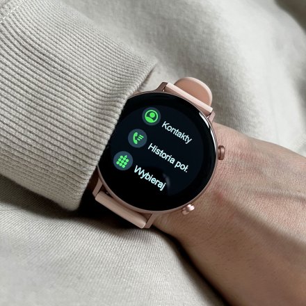 Różowy smartwatch z funkcją rozmowy Rubicon RNCE98 SMARUB192