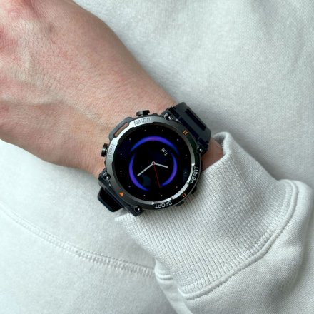 Smartwatch z funkcją rozmowy czarny Rubicon RNCE95 SMARUB178