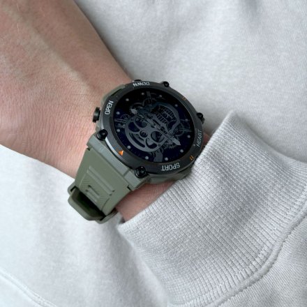 Smartwatch z funkcją rozmowy wojskowy Rubicon RNCE95 SMARUB179