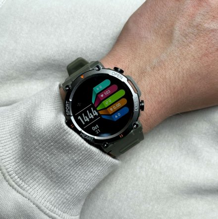 Smartwatch z funkcją rozmowy wojskowy Rubicon RNCE95 SMARUB179