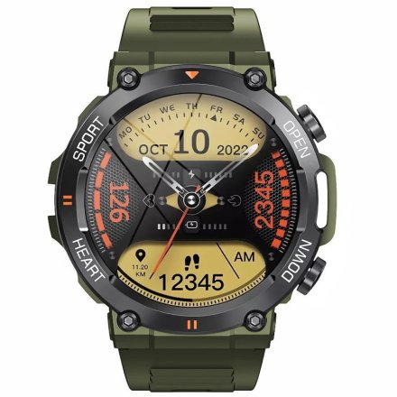 Smartwatch z funkcją rozmowy wojskowy Rubicon RNCE95 SMARUB179