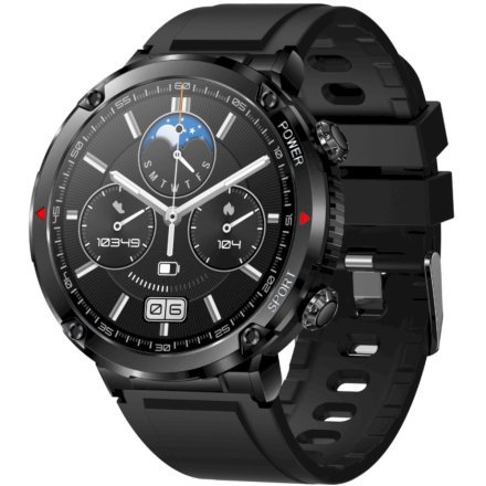 Męski smartwatch z funkcją rozmowy czarny Rubicon RNCE96 SMARUB181