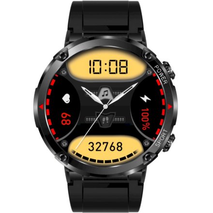Męski smartwatch z funkcją rozmowy czarny Rubicon RNCE96 SMARUB181